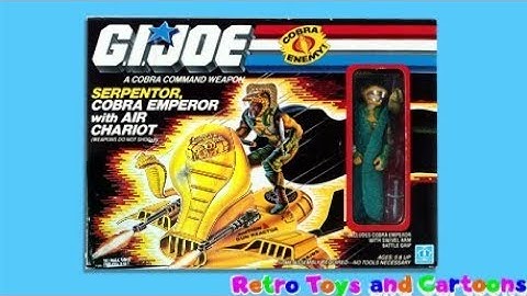 G.I. Joe A Real American Hero Serpentor Cobra Emperor Air Chariot Commercial Retro Toys and Cartoons