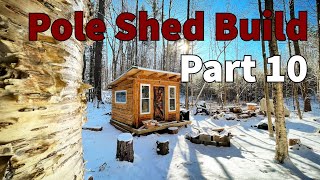 Pole Shed Build Part 10 - Stone Hearth Install and Picking a Christmas Tree from the Property by North of the Notch 1,268 views 1 year ago 22 minutes