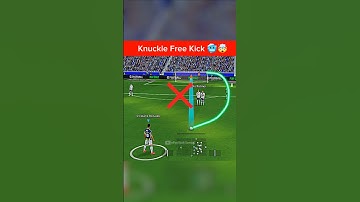 Knuckle Shot Free Kick Tutorial 🥶🤯 #efootball #efootball2026