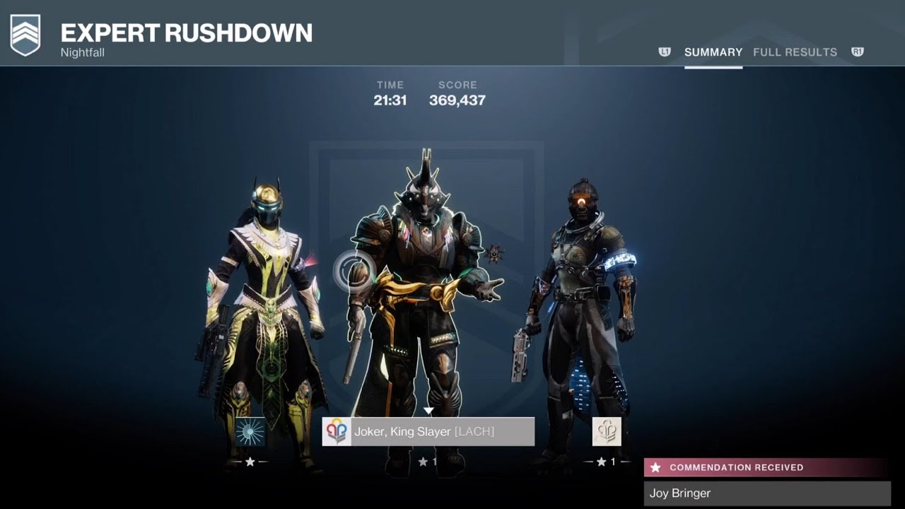 Destiny 2 | Guardian Games Mode: Expert Rushdown | Flawless Run #1 | Clan: La Chancla