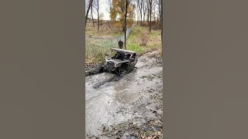#CanAm Maverick X3 gets stuck #mudding #shorts