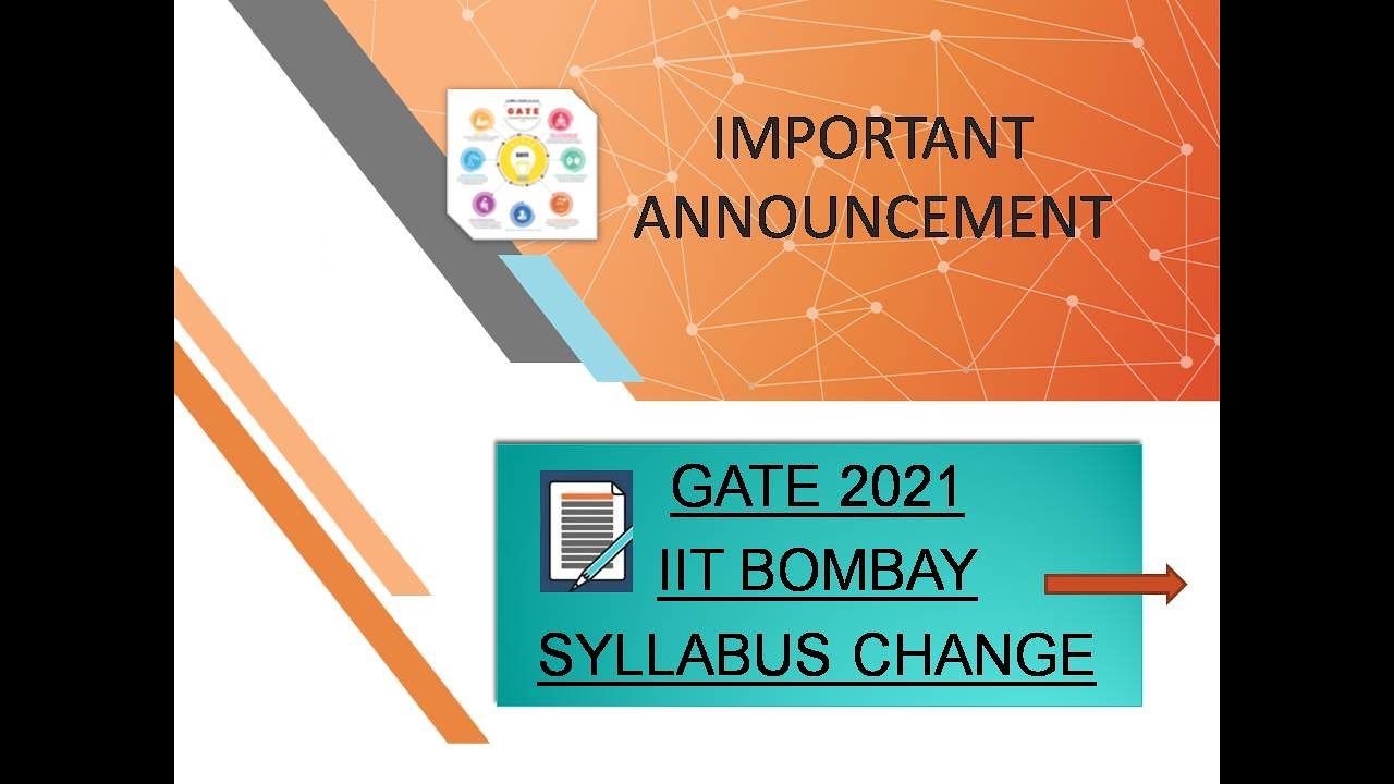 Syllabus Change | GATE 2021