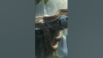 Giant python #snake #venomouscreatures #movie #animation #film #ai #giantpython #art #shorts