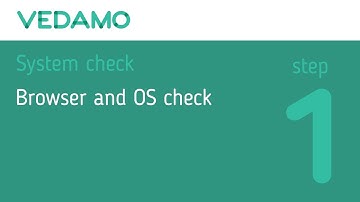 VEDAMO Virtual Classroom: System Check Step 1 - Browser, OS Check