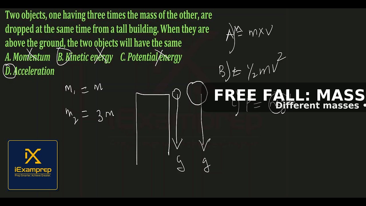 "Free Fall Explained | Why Objects of Different Masses Fall at the Same Rate | Physics of Gravity"