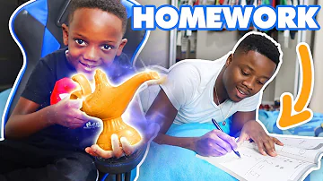 Super Siah Does MAGIC To MAKE SUPER DAD Do His HOMEWORK