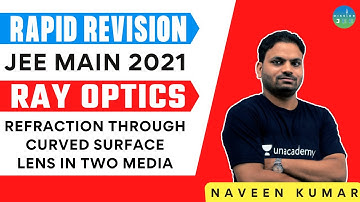 Refraction Through Curved Surface | Lens in Two Media | JEE 2021 | Mission JEE | Naveen Kumar