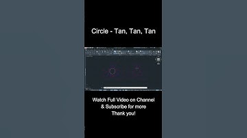 How to draw a circle with tan, tan, tan in AutoCAD ?#autocad #tutorial #shorts #autocadtutorial
