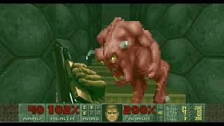 Ultimate Doom E1M5 No Damage Completion with Commentary