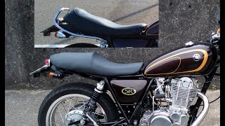 SR400 社外シートを自分好みの形に整形(前編)