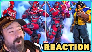 All Deadpool Unique Interactions & Hero Specific Eliminations Marvel Rivals REACTION