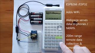 Casio calculator datalogger using Picaxe, ESP8266, ESP32 or Microbit.