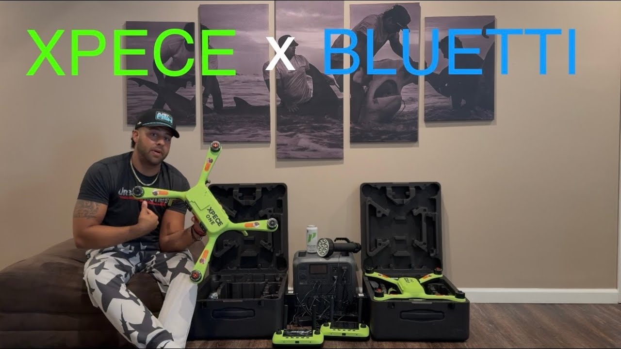 XPECE DRONE paired with the BLUETTI POWER STATION | LISHARKMAN
