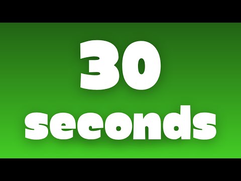 30 Second Countdown Timer | Green