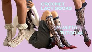 tabi (or regular) lacy socks | in depth tutorial