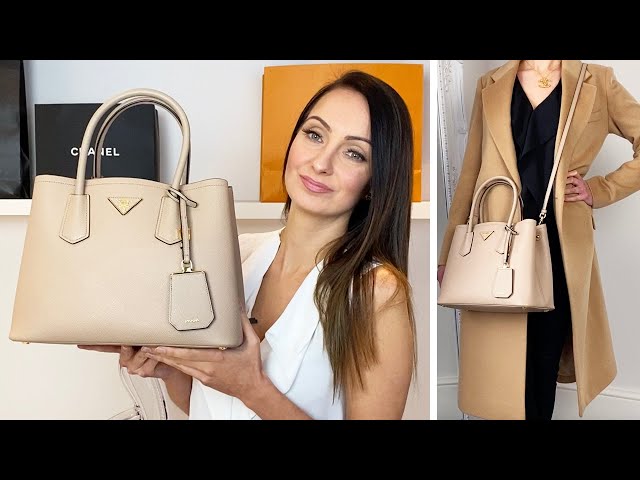 Prada Double Bag Small Saffiano REVIEW & Outfit Styling 