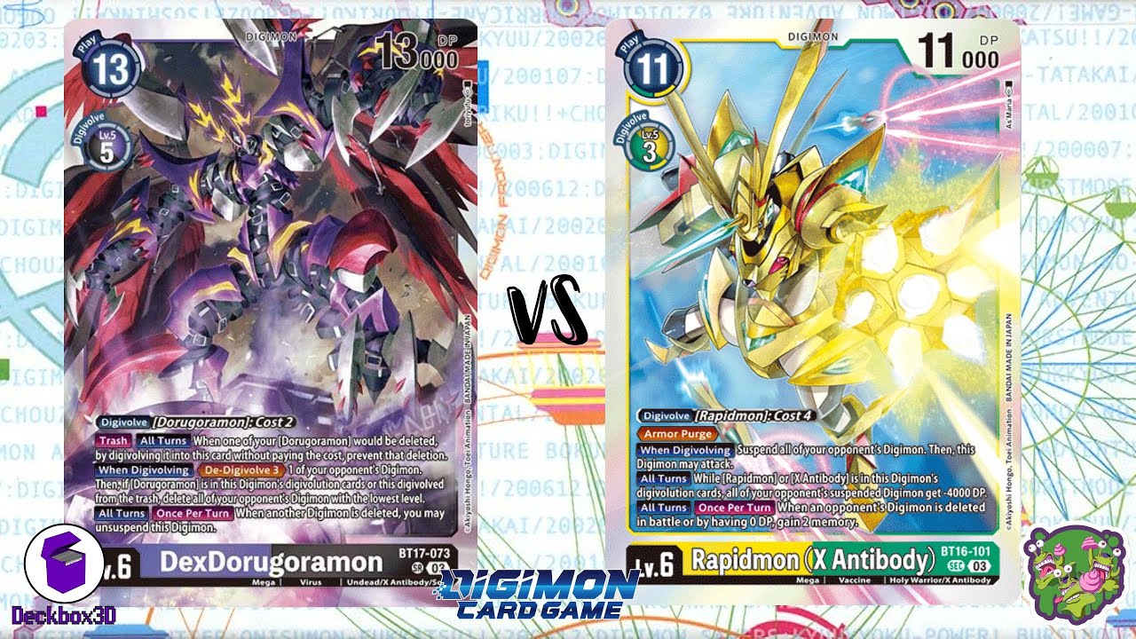 DIGIMON TCG: DexDorugoramon (Black) vs Rapidmon X (Green) | THIRD
