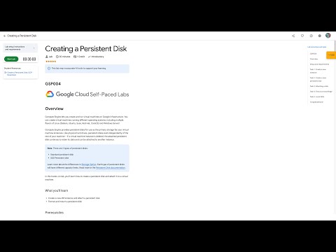 Qwiklabs | Creating a Persistent Disk [GSP004]