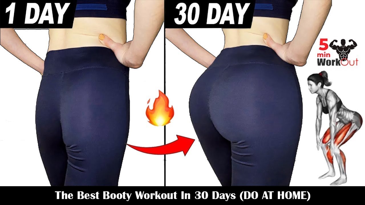 The Best Booty Workout In 30 Days (DO AT HOME) - YouTube