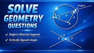 Vertically opposite angles are equal ( theorem explained and applied )