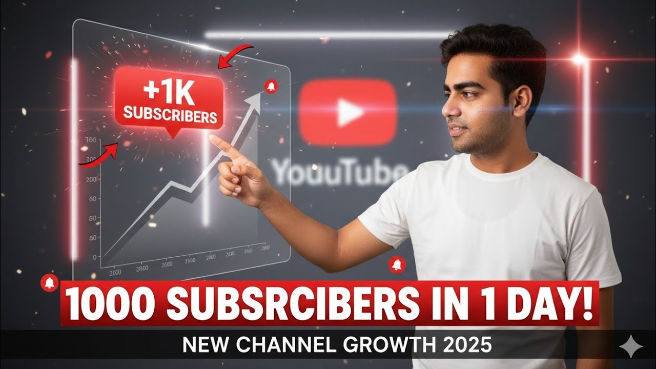 How to Get 1000 Subscribers in 1 Day | New YouTube Channel Growth 2025 ...