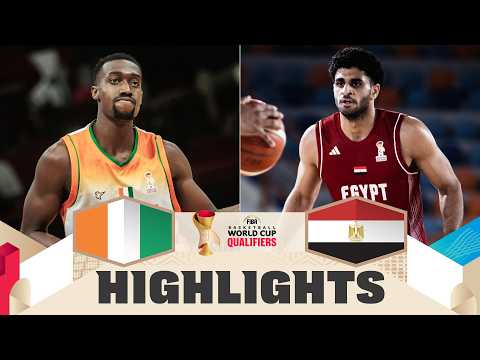 Côte d'Ivoire 🇨🇮 v Egypt 🇪🇬 | Highlights | FIBA Basketball World Cup 2027 African Qualifiers