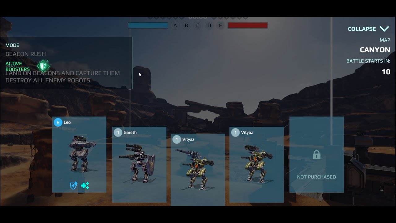 Canyon Map Gameplay on New ACCOUNT! | War Robots