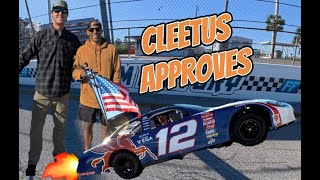 NASCAR goes to FREEDOM FACTORY and we meet with CLEETUS MCFARLAND.