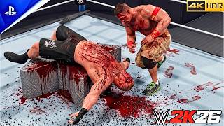 WWE 2K26 - John Cena vs. Brock Lesnar | WWE Title Match: SummerSlam | 4k HDR screenshot 5