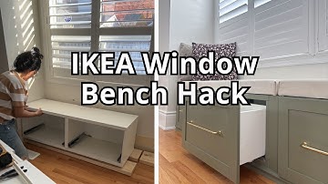 This nook NEEDS a window seat! // IKEA BESTA window seat hack