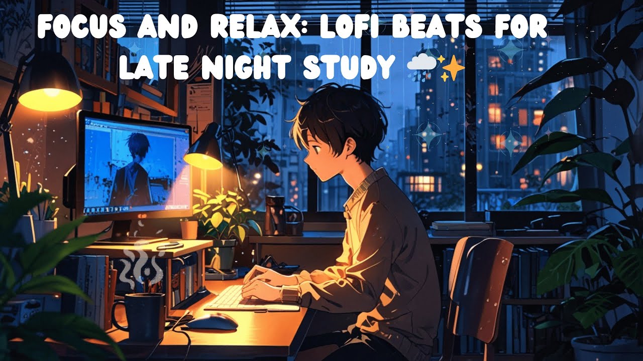 Focus and Relax: Lofi Beats for Late Night Study 🌧️ - YouTube