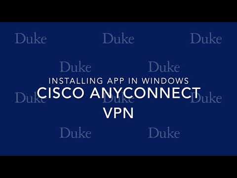 Cisco Anyconnect Basics Installing VPN In Windows