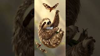 Why three-toed sloths only poop once a week: Moths lay eggs only in that dung, then live in fur, cre