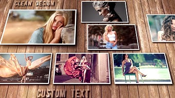 Sony Vegas Pro - Sliding Photo  Template - Modern Slideshow
