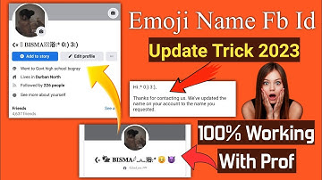 how to create invalid emoji name facebook account 2023 | emoji name fb id | emoji name trick