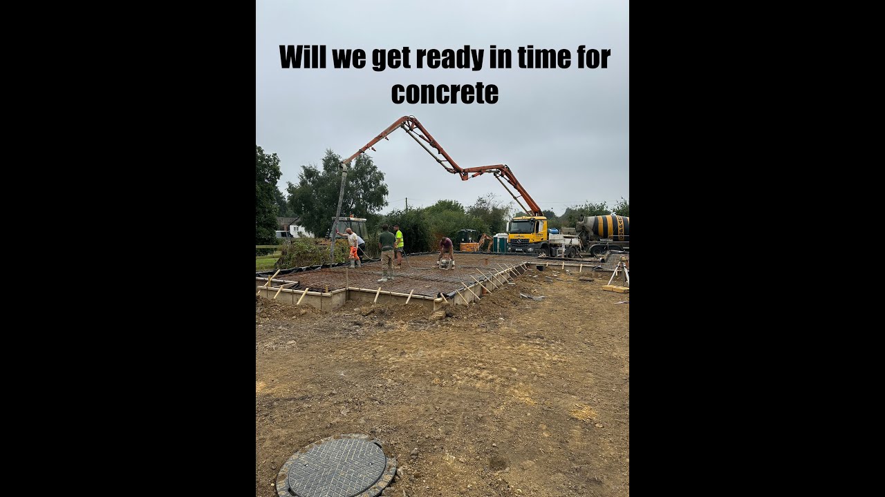 RUSHING TO GET DONE IN TIME FOR CONCRETE - YouTube