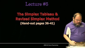 IMSE881 Linear Programming Lecture5 -- Sensitivity Analysis and Revised Simplex Method