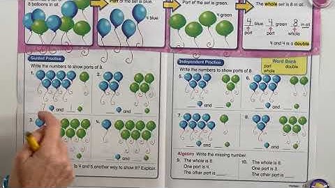 1.3b Envision Math First Grade Topic 1 Lesson 3  practice