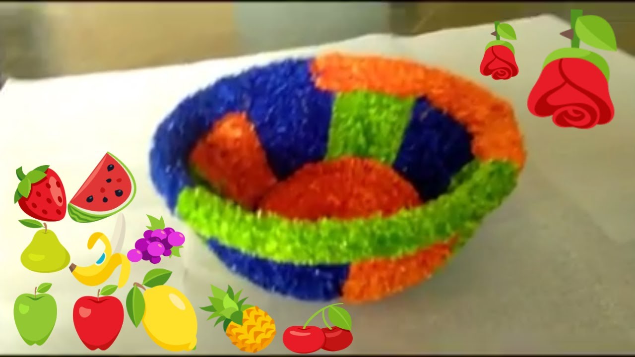 Plastic Basket Woolen Decoration ll DlYPlastic Tokri Decoration idea