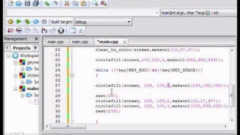 shining effect in allegro with c++.wmv