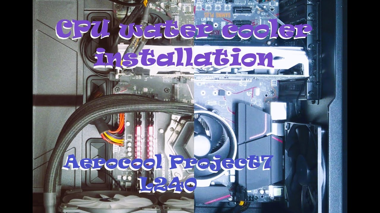 CPU water cooler installation aerocool overheating YouTube