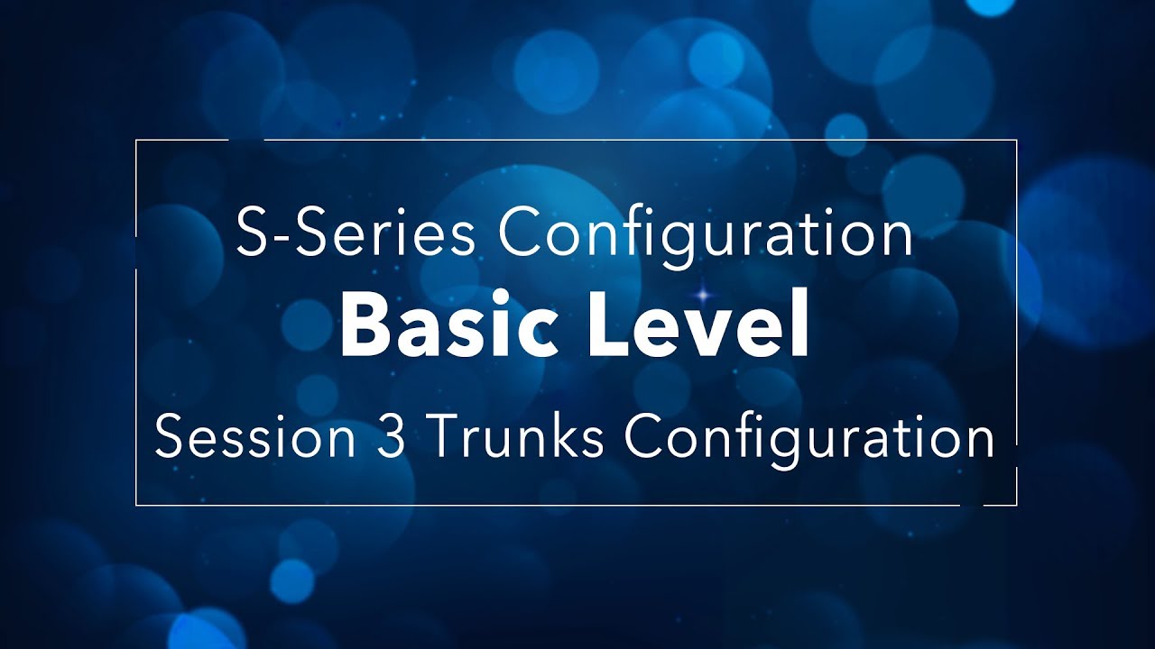 pbx คือ  2022  Yeastar S-Series VoIP PBX Configuration Basic Level - Session 3 Trunk Configuration