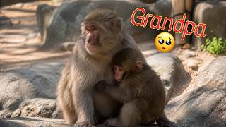 Punch-kun 🐵 Stayed Close To Grandpa Sotomaru Everywhere He Went ❤️