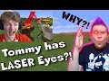 Minecraft's Laser Eye Mod Is Hilarious [Reaction] | Who Gave TommyInnit LASERS?!