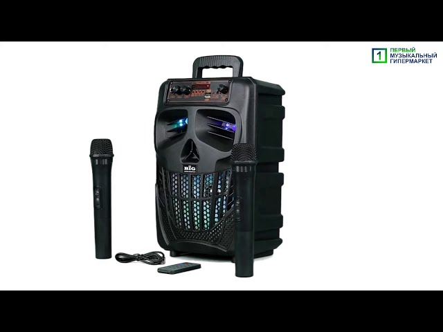 Автономна акустична система BIG120HALLOWEN USB / MP3 / FM / BT / TWS + 2pcs VHF mic