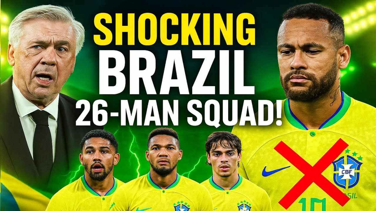 Шокирующий состав сборной Бразилии из 26 человек! Нет Неймара? Нет Винисиуса? Сможет ли Бразилия ...