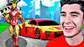 ROBANDO el COCHE de IRON MAN en GTA 5.. (Mods)