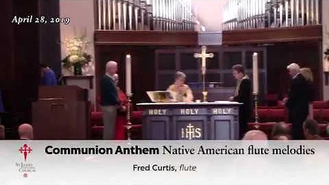 2019 04 28 Fred Curtis plays Native American flute...