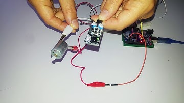 Obstacle detection system with ky 032 led buzzer dc motor