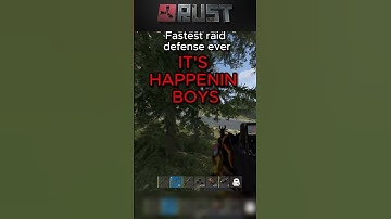 Fastest Raid Defense ever? #shorts #rust #rustpvp #rustraid